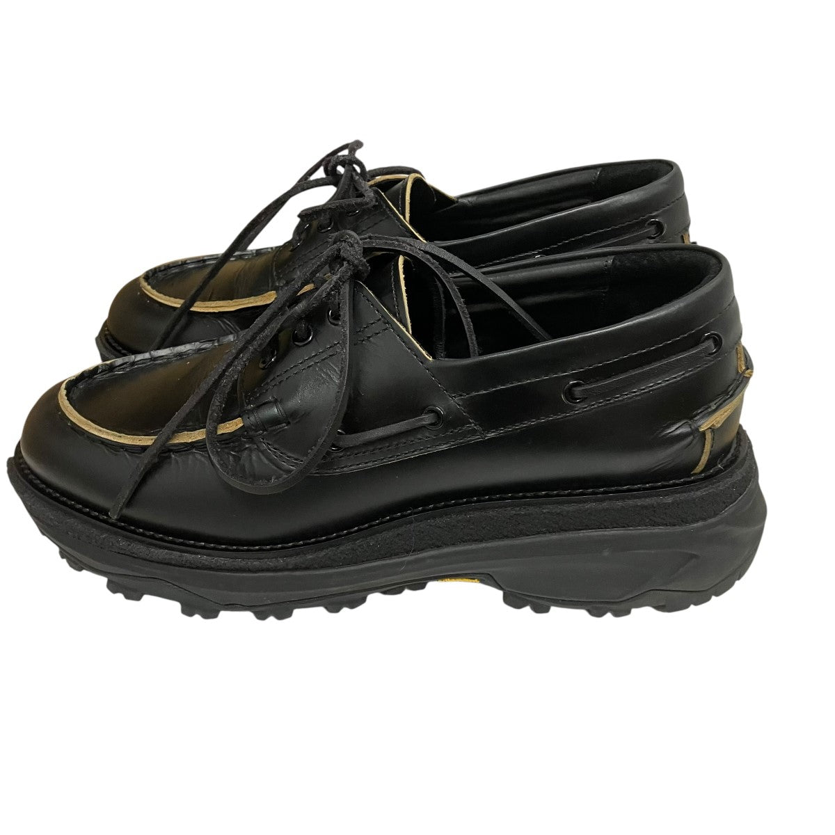 sacai boat deck shoesレザースニーカー 古着・中古-3枚目のアイテム画像