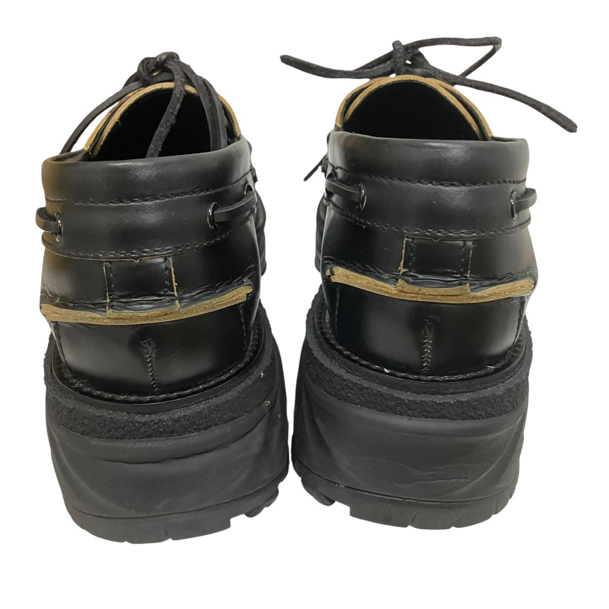sacai boat deck shoesレザースニーカー 古着・中古-4枚目のアイテム画像