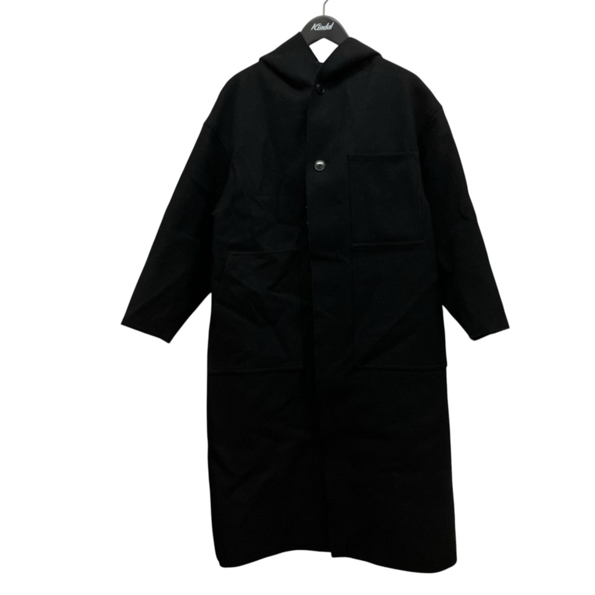HYKE 25AWMELTON HOODED WORK COATメルトンフーデットワークコート252-17530 古着・中古-1枚目のアイテム画像