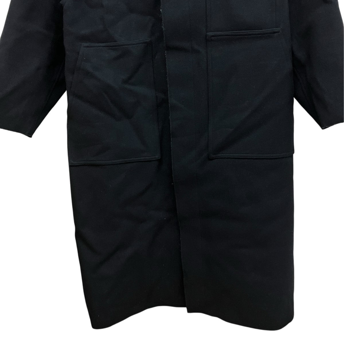 HYKE 25AWMELTON HOODED WORK COATメルトンフーデットワークコート252-17530 古着・中古-4枚目のアイテム画像