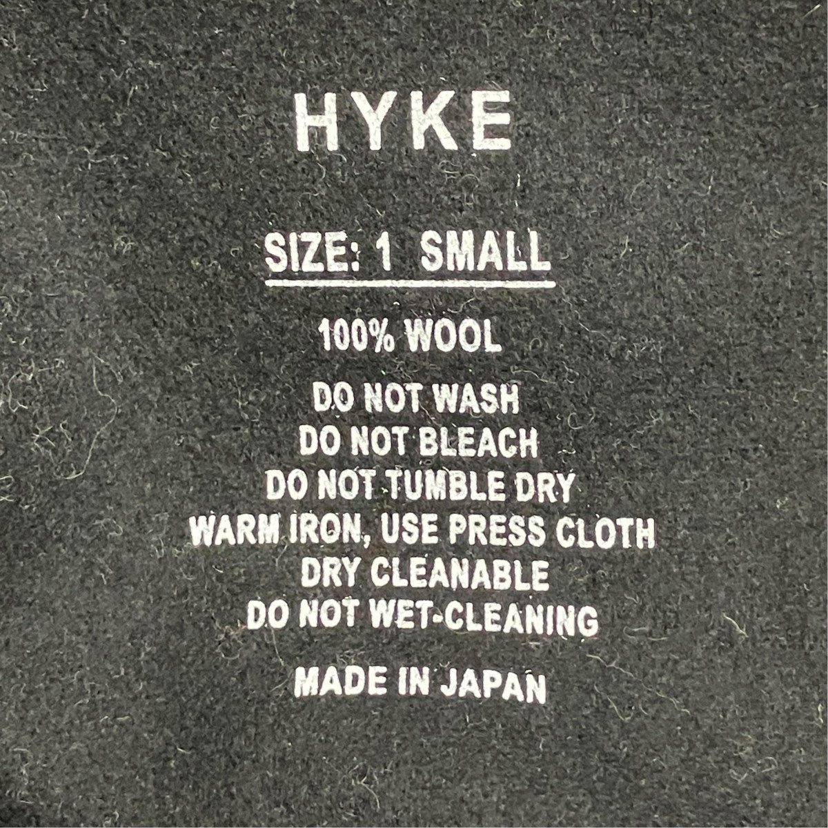 HYKE 25AWMELTON HOODED WORK COATメルトンフーデットワークコート252-17530 古着・中古-7枚目のアイテム画像