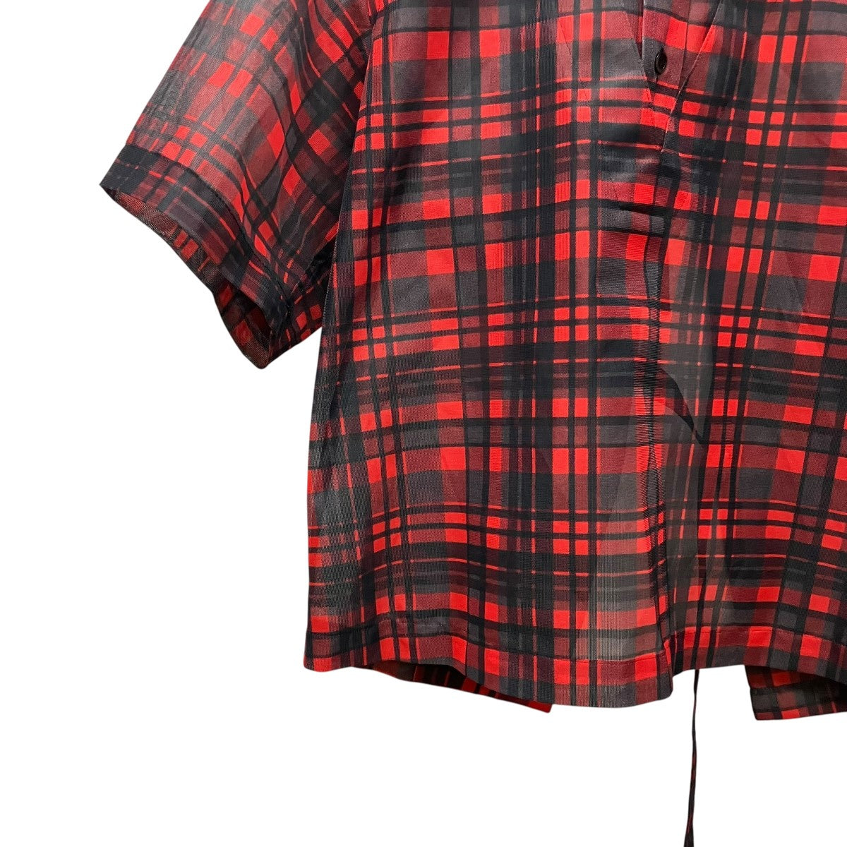 TOGA PULLA Mesh print S S shirtチェックブラウスTP241-FJ220 古着・中古-5枚目のアイテム画像