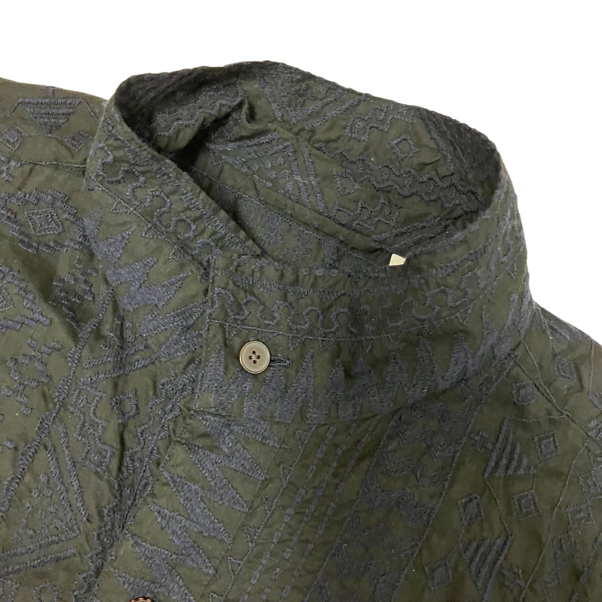 KAPTAIN SUNSHINE Standcollar Smock Embroidery Cotton Light ClothエンブロイダリーシャツKS25SSH20 古着・中古-4枚目のアイテム画像
