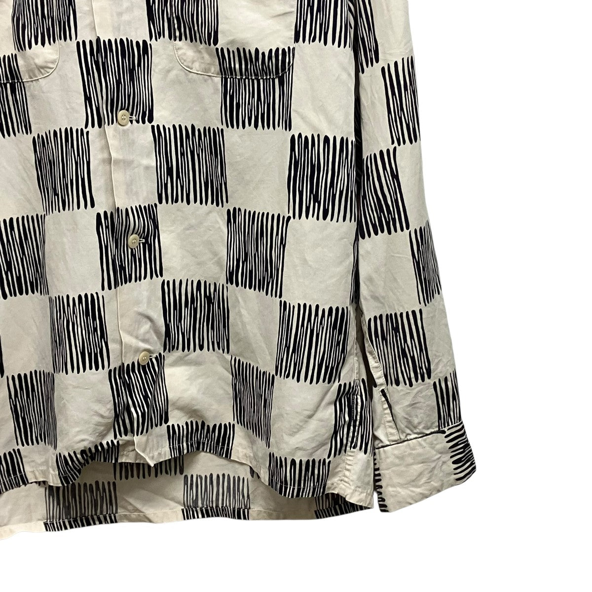 TENDERLOIN T-CHECKER SHTチェッカー柄レーヨンシャツ 古着・中古-4枚目のアイテム画像