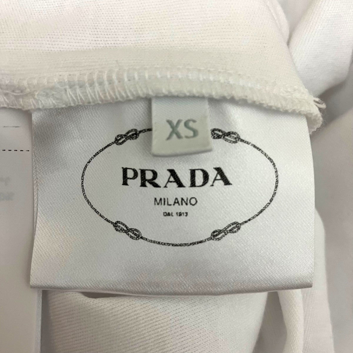 PRADA スパンコールロゴTシャツ35838R 古着・中古-5枚目のアイテム画像