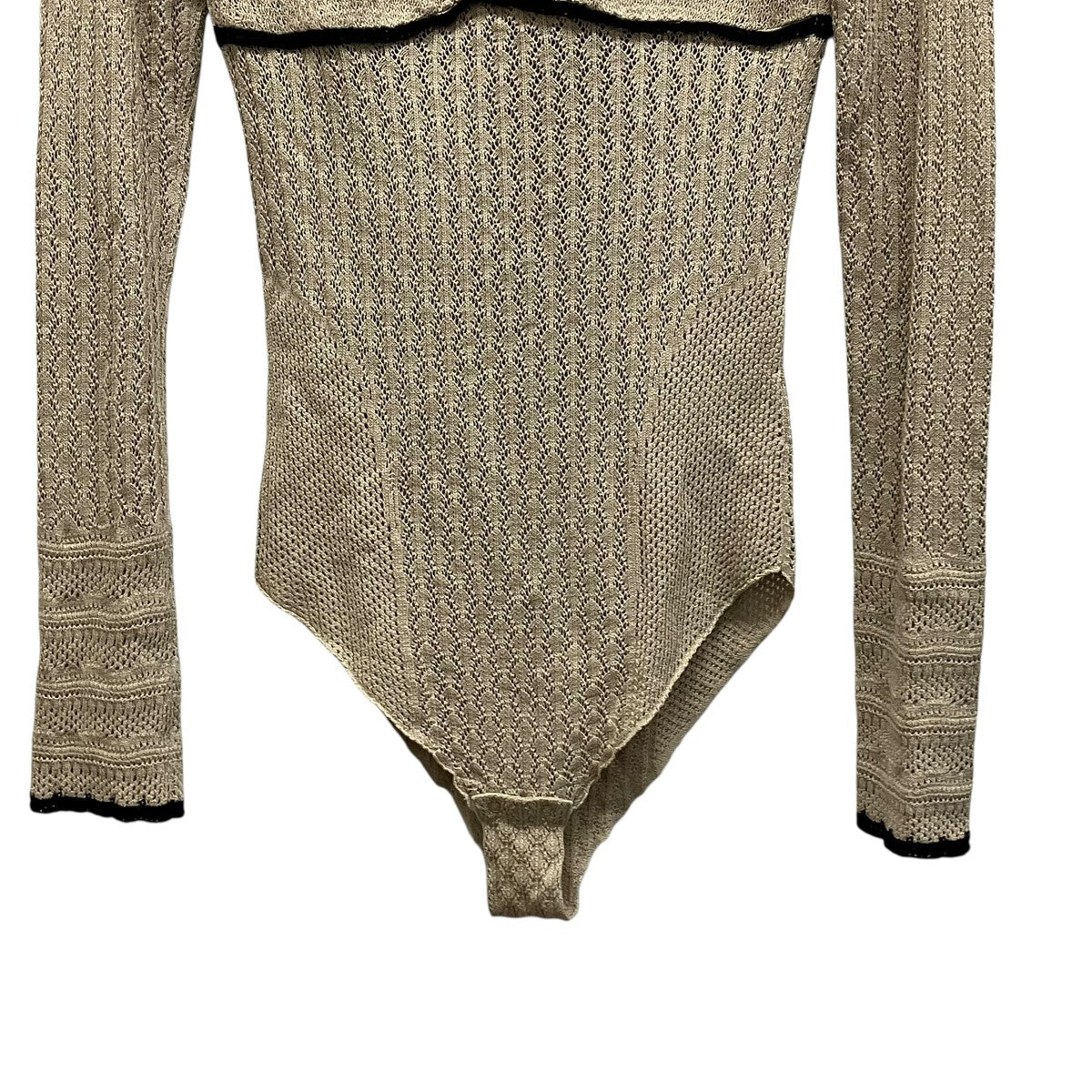 FETICO LACE KNIT BODYSUITクロシェボディスーツFTC254-0705 古着・中古-4枚目のアイテム画像