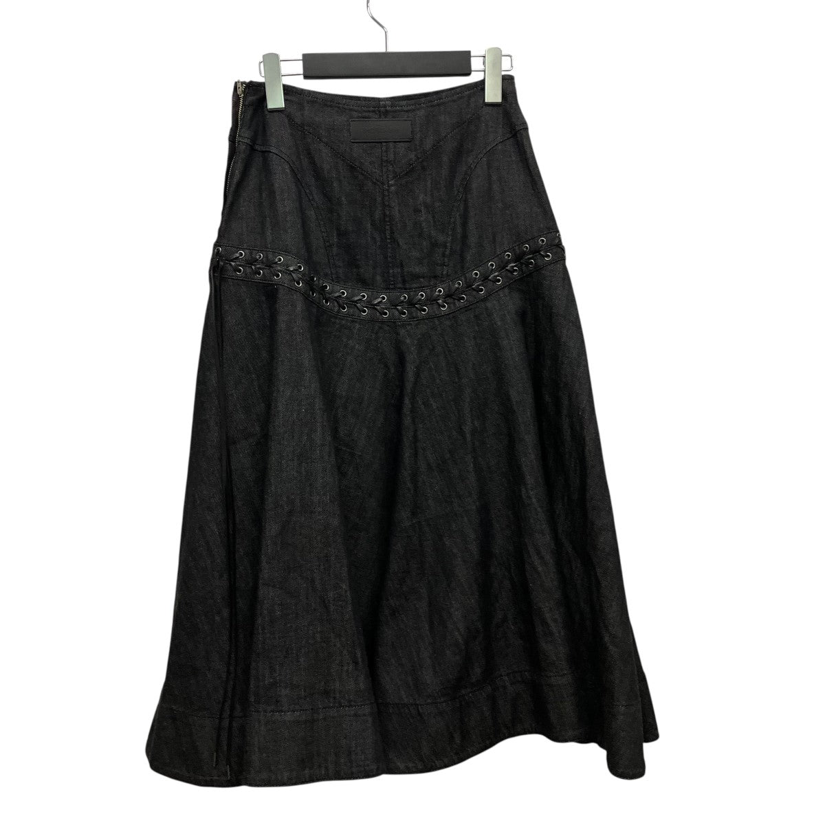FETICO LACE UP DENIM FLARE SKIRTレースアップデニムスカートFTC254-0501 古着・中古-2枚目のアイテム画像