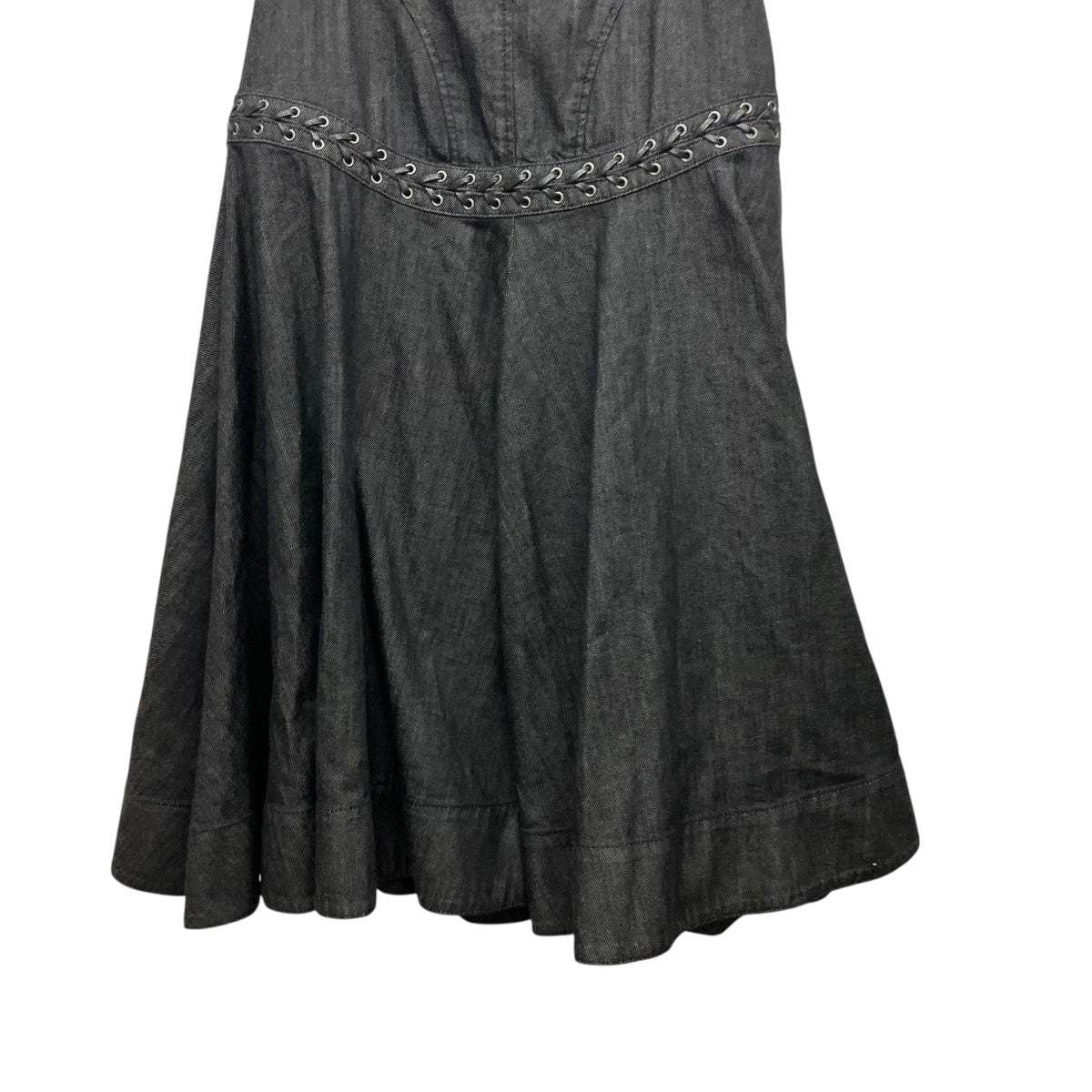 FETICO LACE UP DENIM FLARE SKIRTレースアップデニムスカートFTC254-0501 古着・中古-4枚目のアイテム画像
