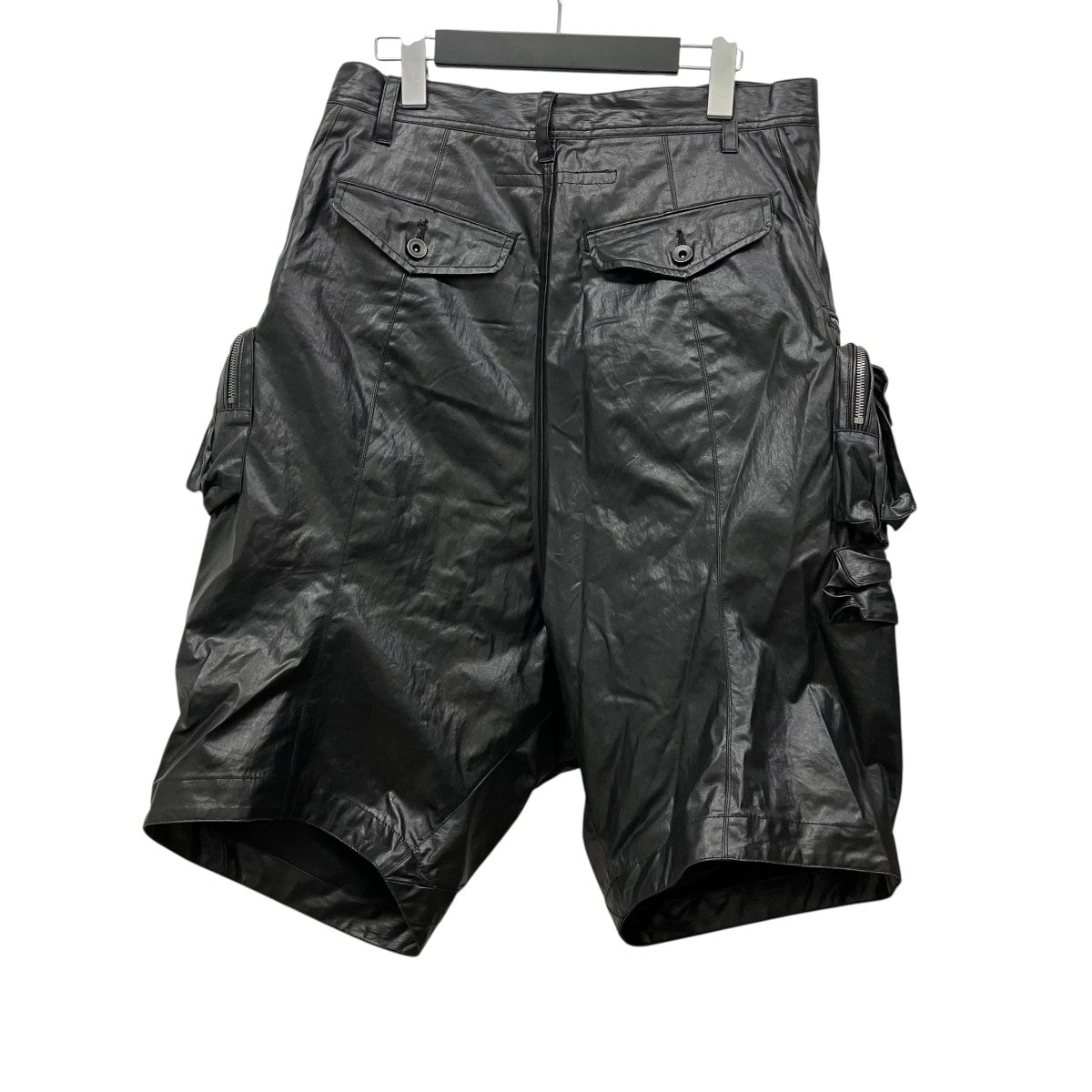 JULIUS 26SSLAMINATED CLOTH PANTSレザーカーゴサルエルパンツ937PAM21 古着・中古-2枚目のアイテム画像