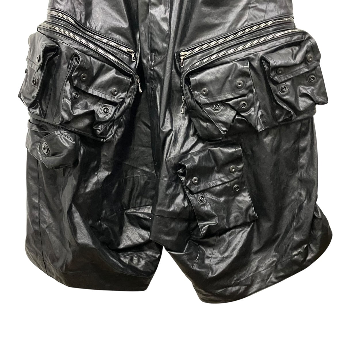JULIUS 26SSLAMINATED CLOTH PANTSレザーカーゴサルエルパンツ937PAM21 古着・中古-4枚目のアイテム画像