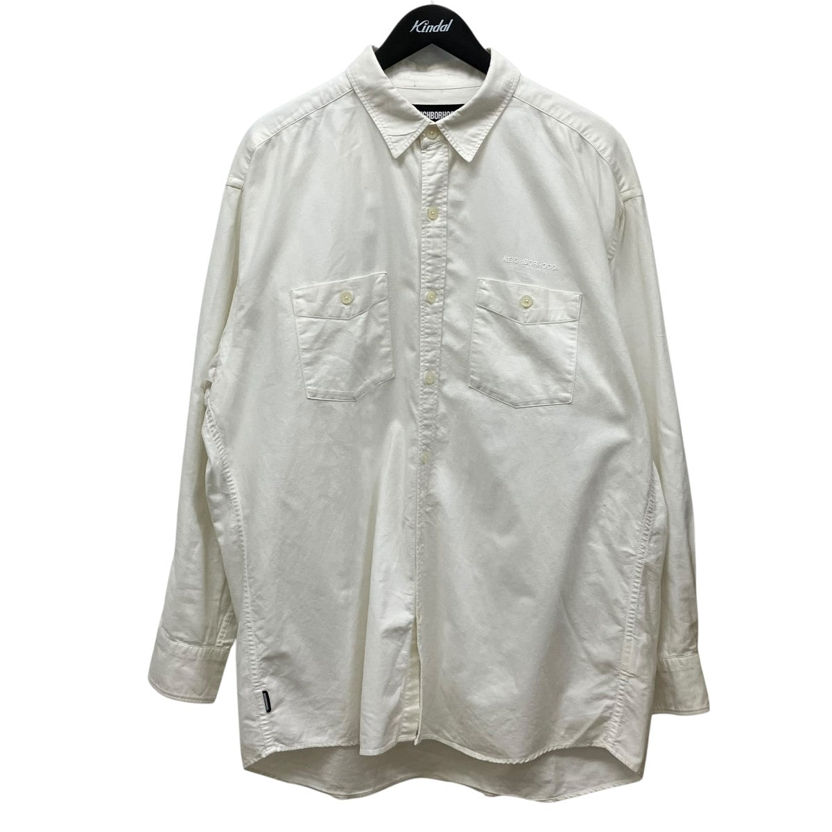 NEIGHBORHOOD CLASSIC OX SH．LS刺しゅうロゴダブルポケットシャツ211BENH-SHM01 古着・中古-1枚目のアイテム画像