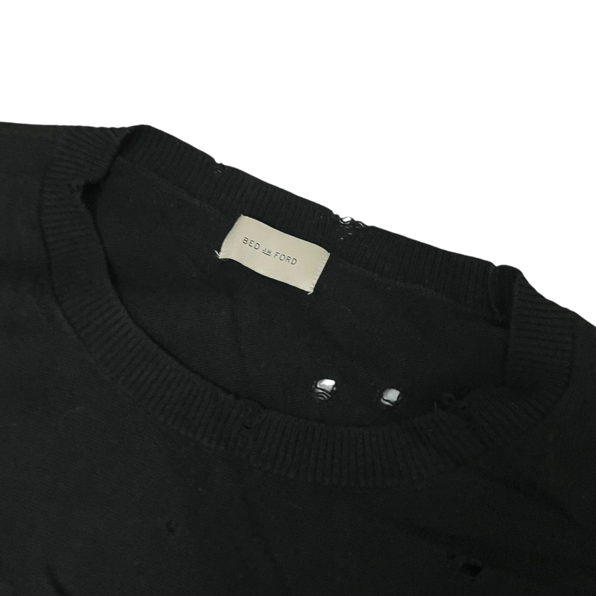 Damage border knitダメージ加工ボーダーニット21SS-B-KT01