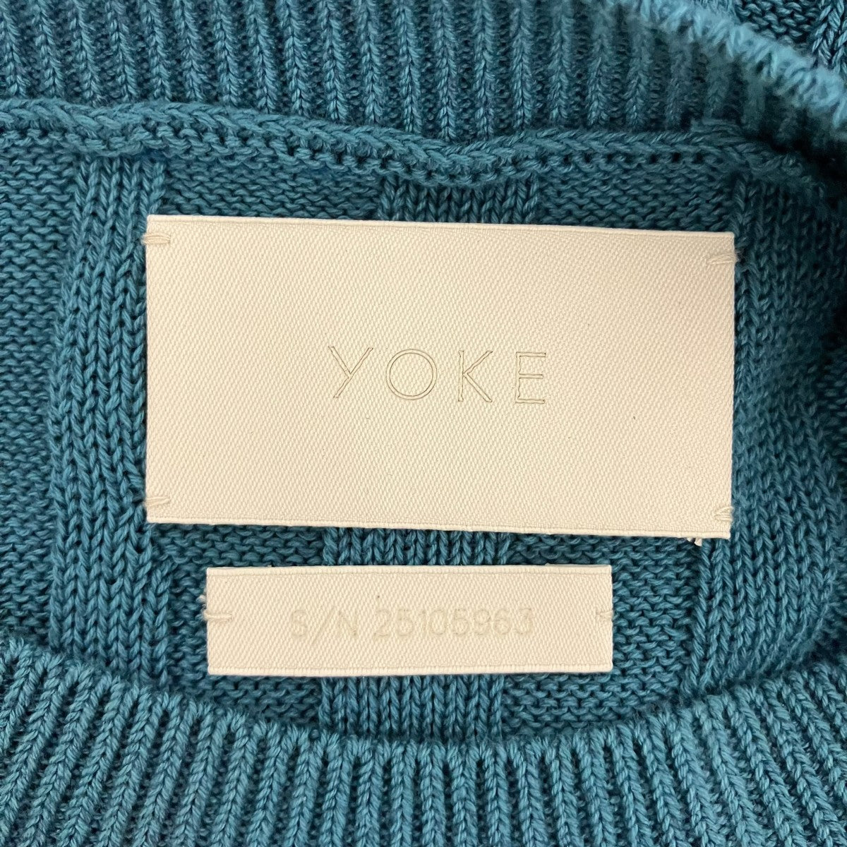 YOKE 25SSRandom Rib Crewneck SweaterクルーネックニットセーターYK25SS0961S 古着・中古-6枚目のアイテム画像