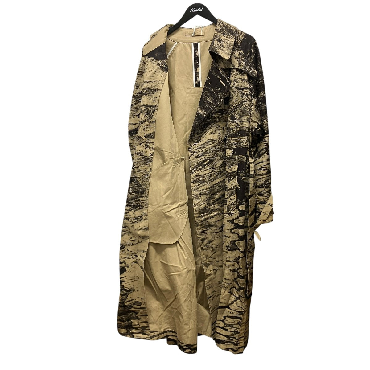 25SSPhoto Printed Cotton Trench Coat総柄トレンチコートYK25SS0893C