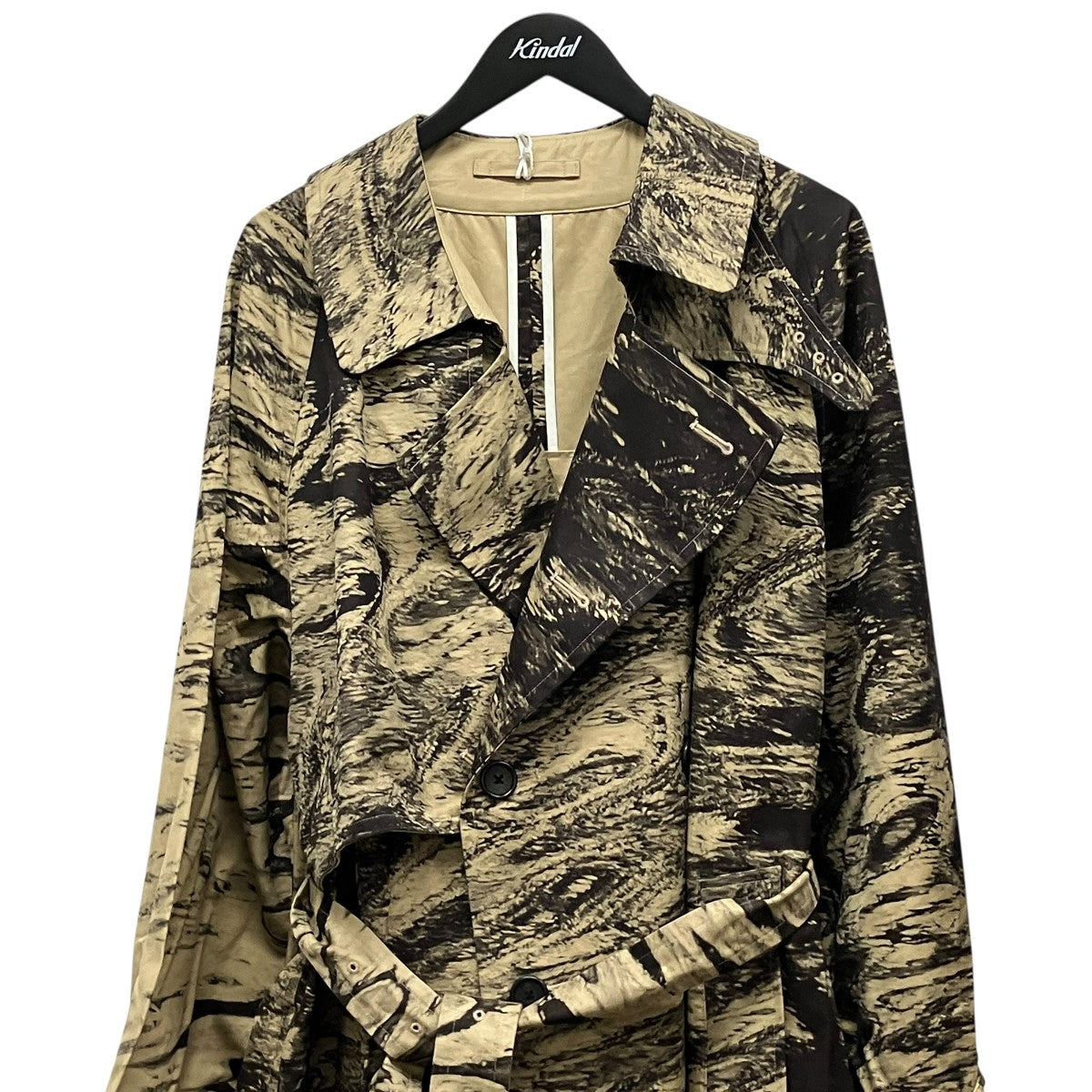 25SSPhoto Printed Cotton Trench Coat総柄トレンチコートYK25SS0893C