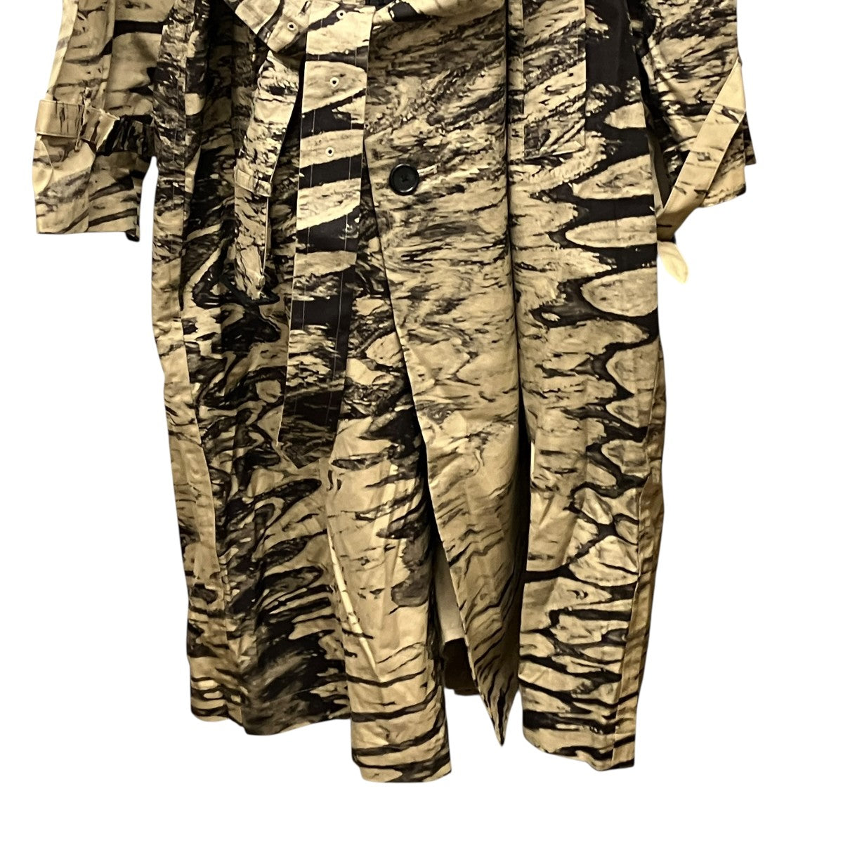 25SSPhoto Printed Cotton Trench Coat総柄トレンチコートYK25SS0893C