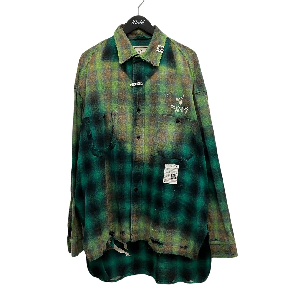 25AWVINTAGE LIKE CHECK L S SHIRTSチェックシャツJ12SH073