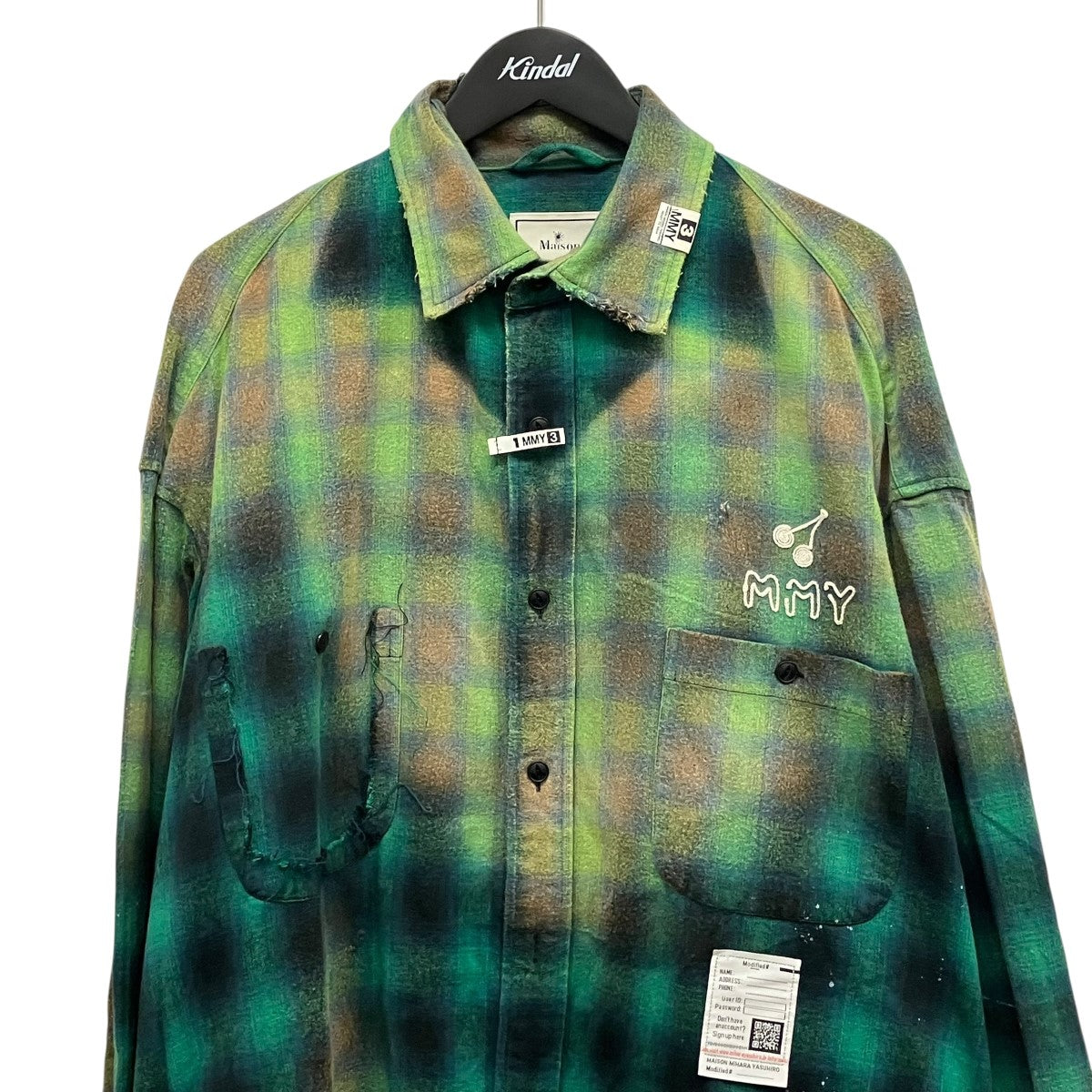 25AWVINTAGE LIKE CHECK L S SHIRTSチェックシャツJ12SH073