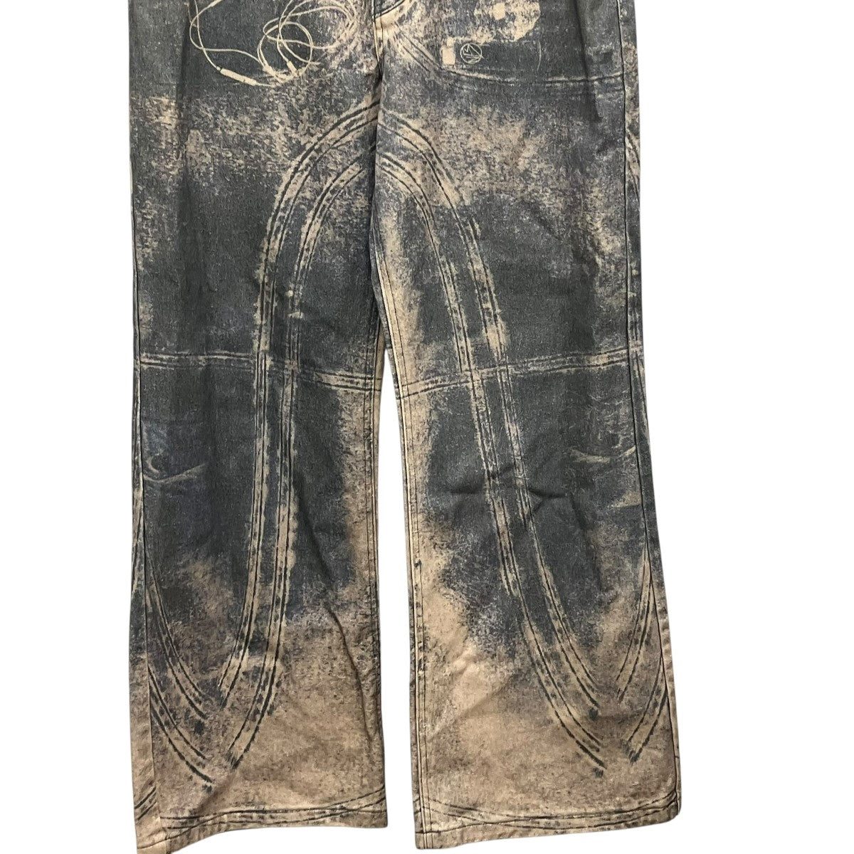 NO／FAITH STUDIOS プリントデニムパンツ 古着・中古-4枚目のアイテム画像