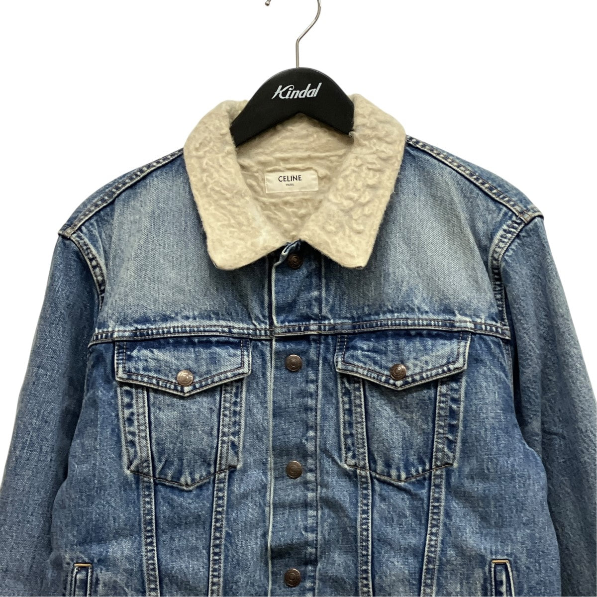 CELINE クラシック トラッカー デニムジャケット2Q028642E 古着・中古-4枚目のアイテム画像