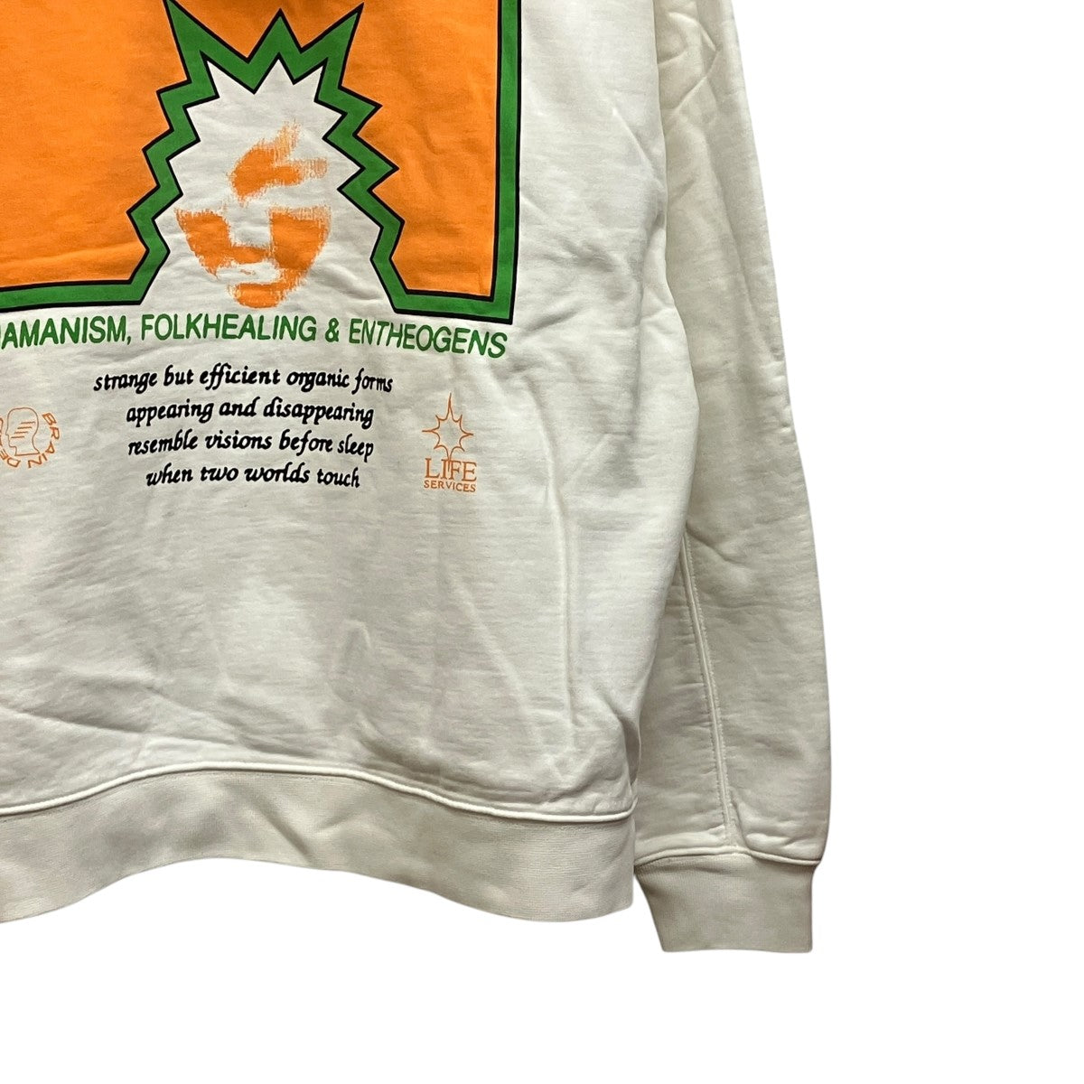 BRAIN DEAD FOLK HEALING L S Hoodieプリントプルオーバーパーカー 古着・中古-4枚目のアイテム画像