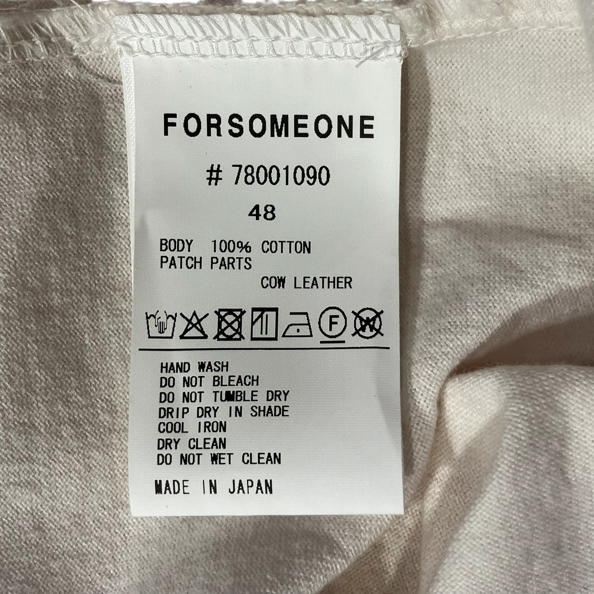 FORSOMEONE プリント刺しゅうTシャツ#78001090 古着・中古-5枚目のアイテム画像