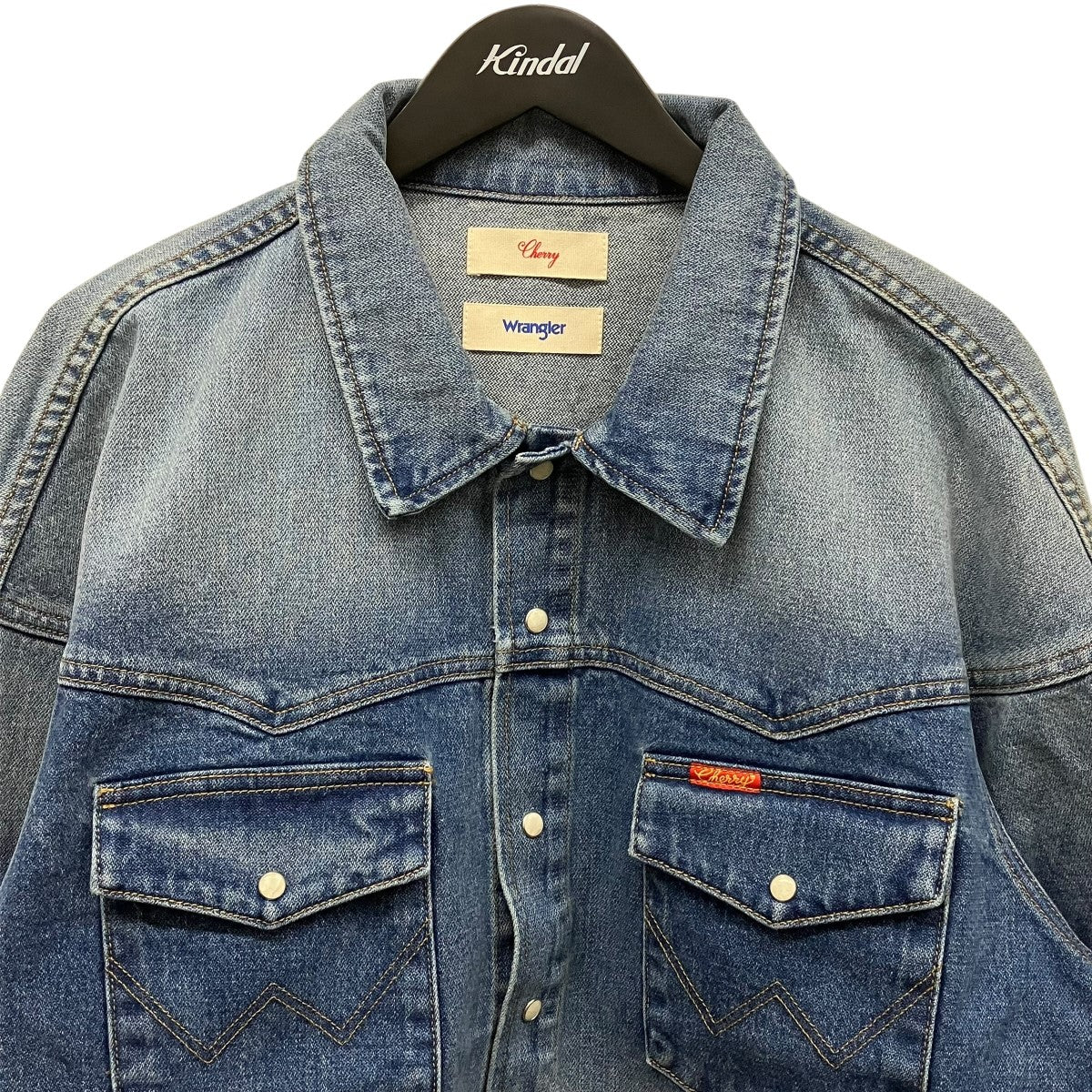 CHERRY LOS ANGELES×Wrangler SHIRT JACKET DENIMデニムシャツジャケット 古着・中古-3枚目のアイテム画像