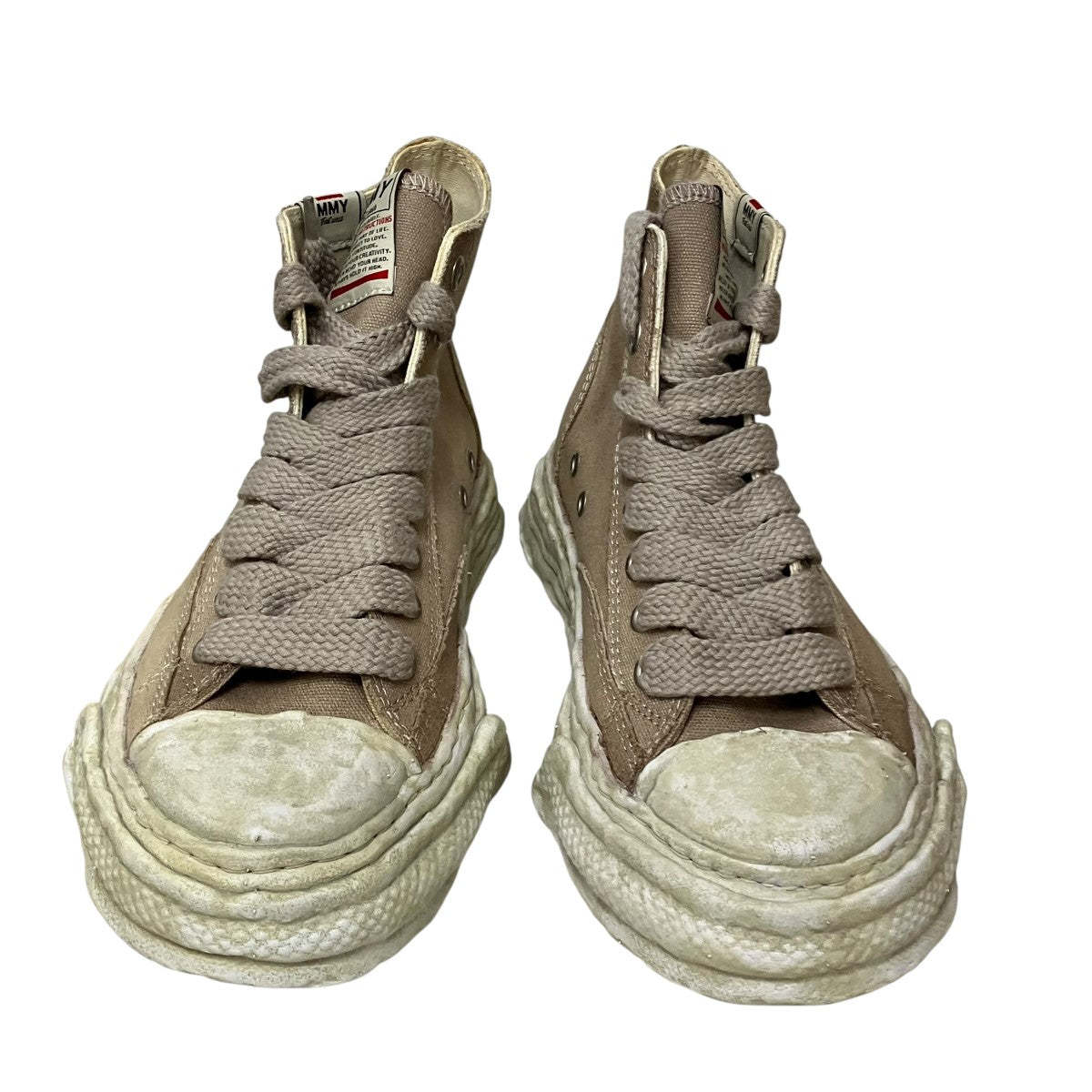 Maison MIHARA YASUHIRO PETERSON 23 HIGH CANVAS GARMENT DYEガーメントダイハイカットスニーカーA12FW705 古着・中古-2枚目のアイテム画像