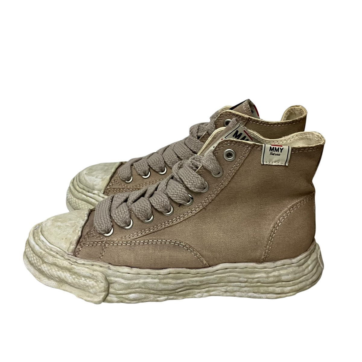 Maison MIHARA YASUHIRO PETERSON 23 HIGH CANVAS GARMENT DYEガーメントダイハイカットスニーカーA12FW705 古着・中古-3枚目のアイテム画像