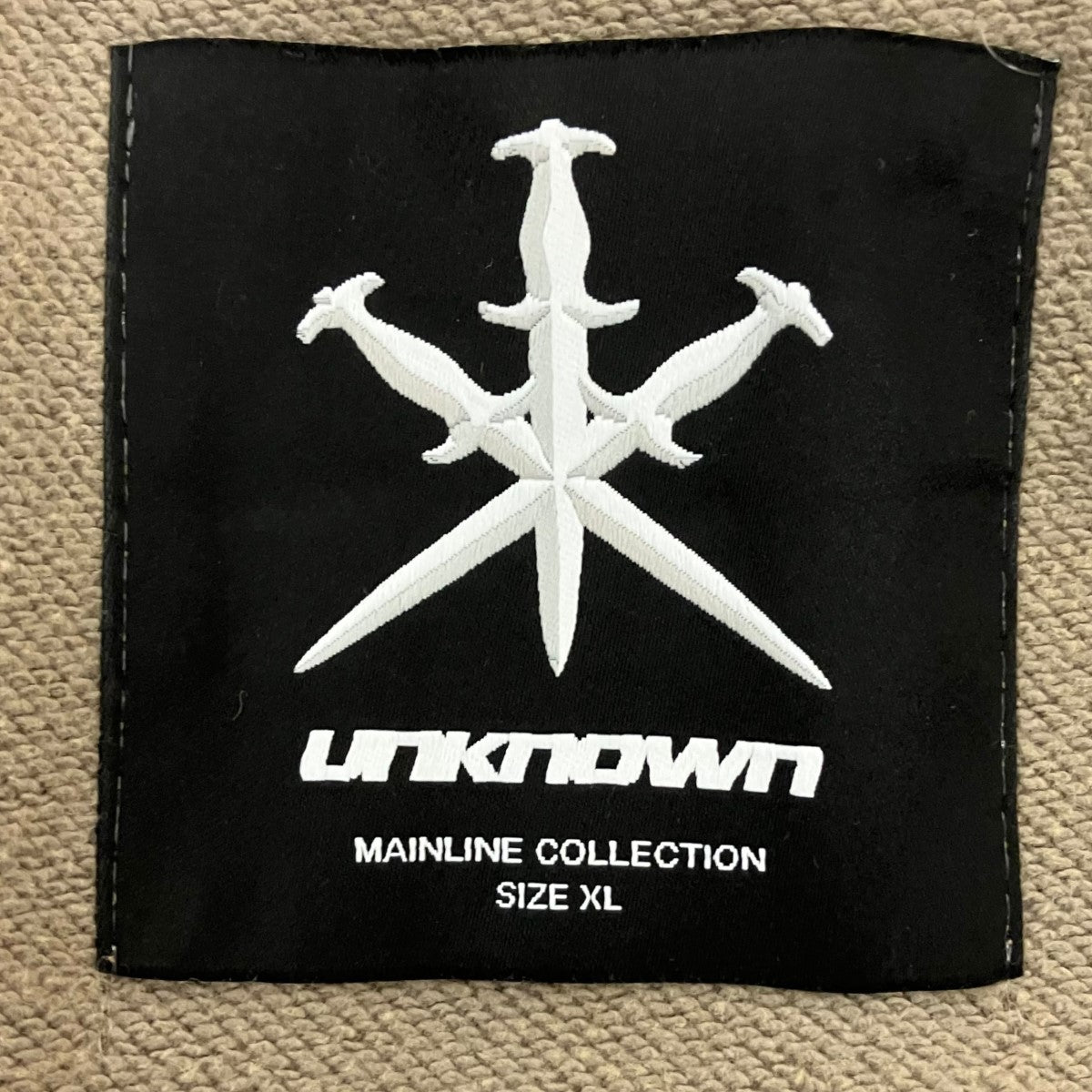 Unknown LONDON White Cross Rhinestone Zip HoodieアイアンクロスZIP UPパーカー 古着・中古-7枚目のアイテム画像