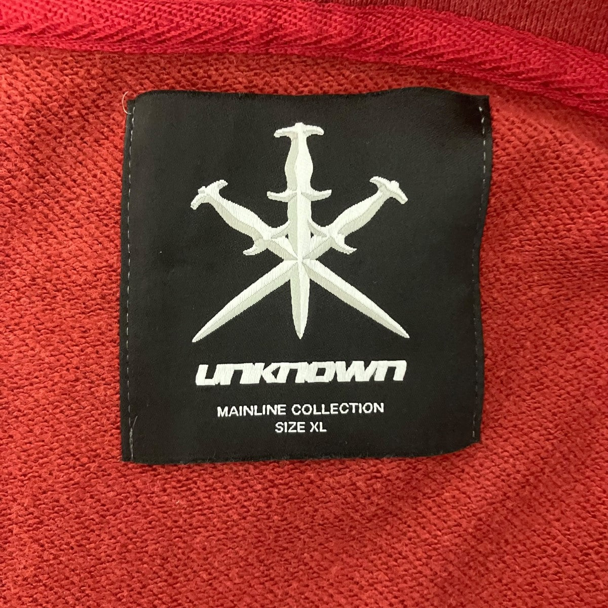 Unknown LONDON White Cross Rhinestone Zip HoodieアイアンクロスZIP UPパーカー 古着・中古-7枚目のアイテム画像