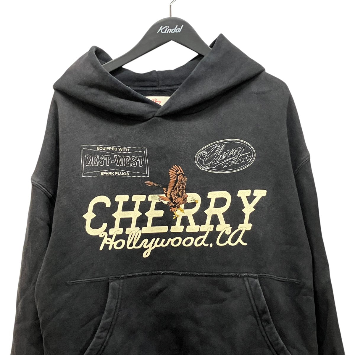 CHERRY LOS ANGELES ロゴプリントプルオーバーパーカー 古着・中古-3枚目のアイテム画像