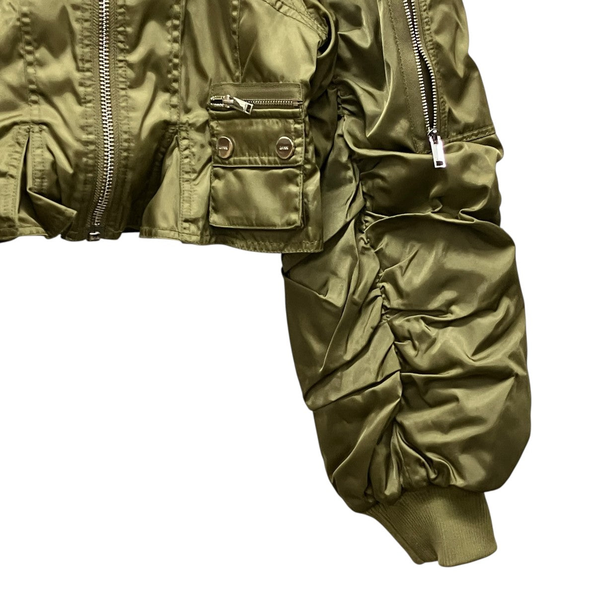 GANNI Duchesse Nylon Fitted Jacketナイロンジャケット 古着・中古-5枚目のアイテム画像