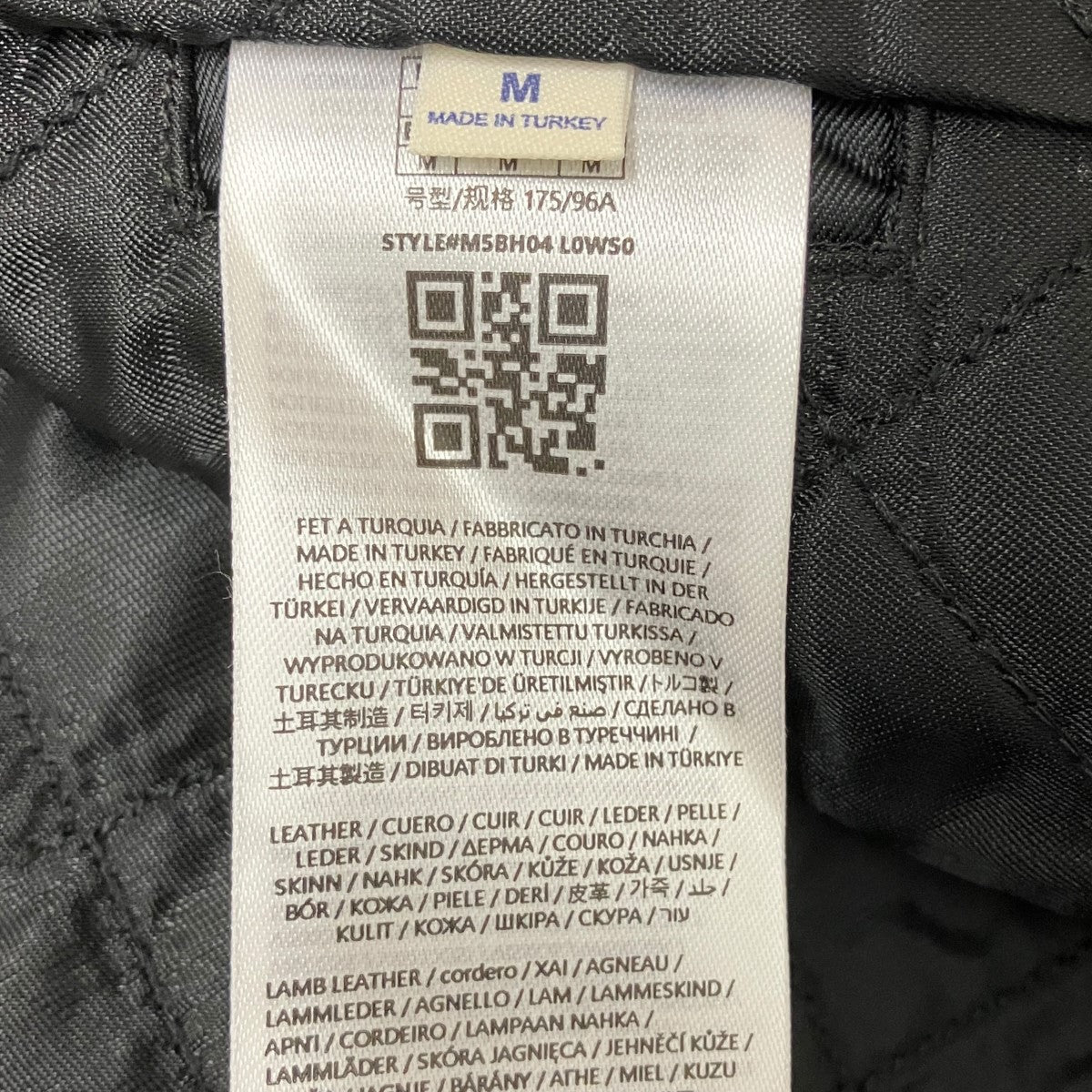 GUESS シワ加工ラムレザージャケットM58H04 LOWS0 古着・中古-6枚目のアイテム画像