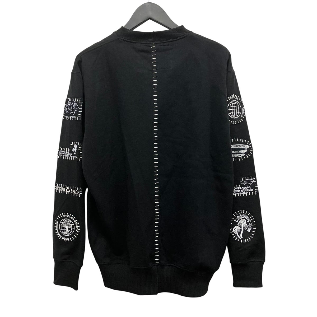 SPACE AVAILABLE Patch Crewneckパッチデザインスウェット 古着・中古-2枚目のアイテム画像