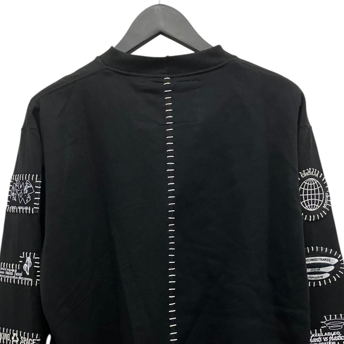SPACE AVAILABLE Patch Crewneckパッチデザインスウェット 古着・中古-4枚目のアイテム画像
