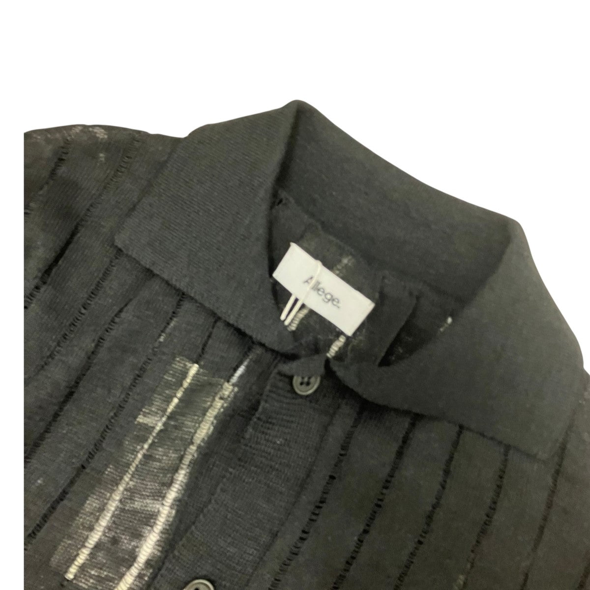 ALLEGE Linen S／S Knit Shirt半袖ニットポロシャツAL24S-KN02 古着・中古-5枚目のアイテム画像