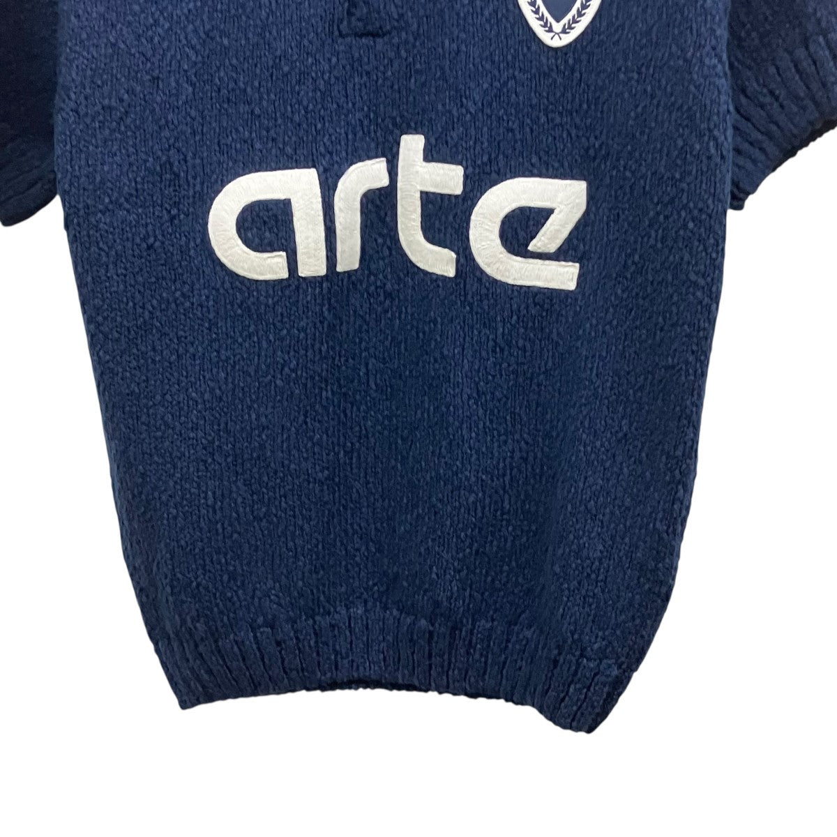 Arte Antwerp Football Logo半袖ニットポロシャツAW25-157K 古着・中古-4枚目のアイテム画像