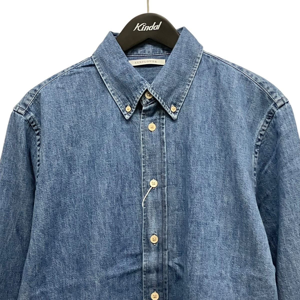 SUNFLOWER ボタンダウンデニムシャツ1189 古着・中古-3枚目のアイテム画像