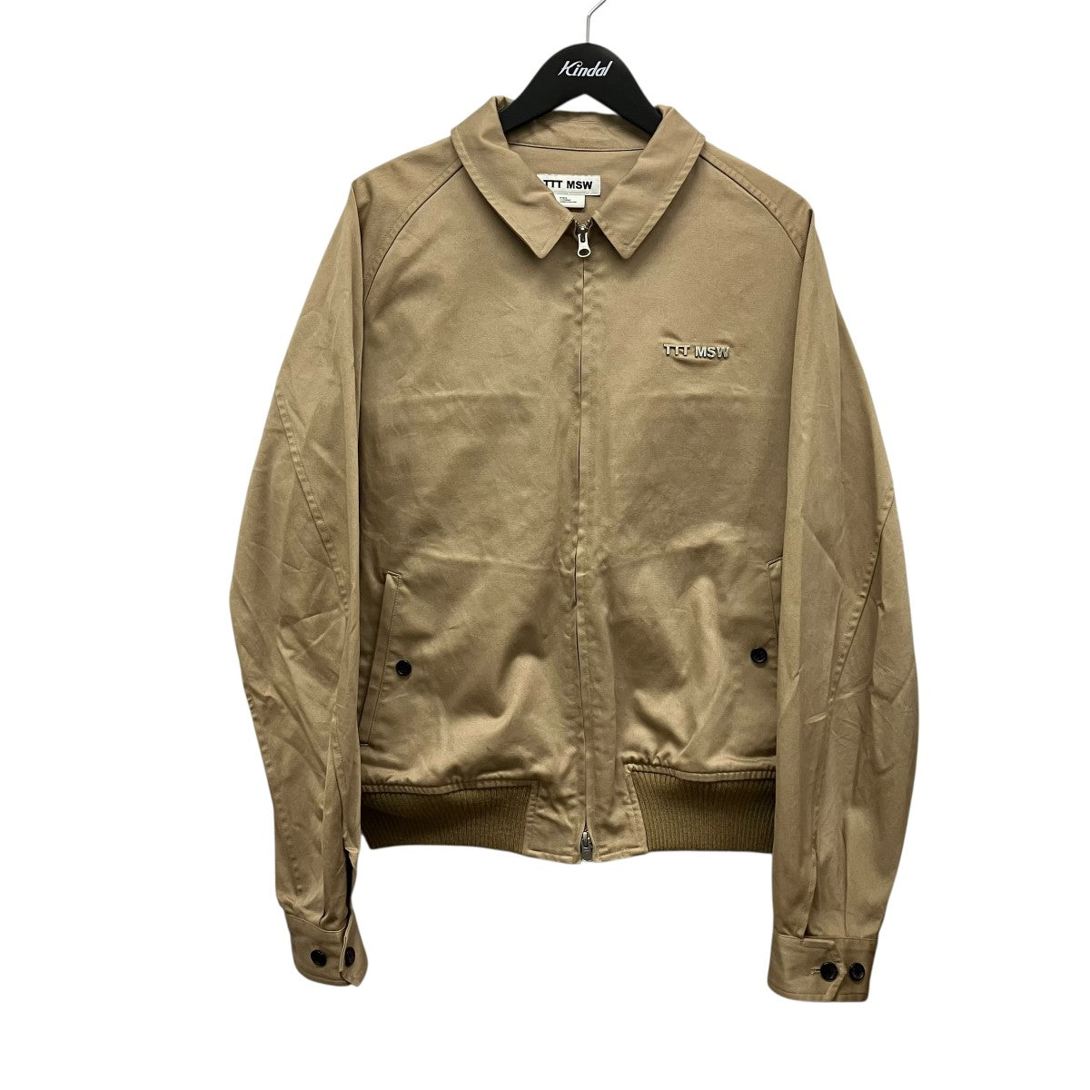 TTT MSW 26SSCotton swing top jacketロゴジップアップジャケットTTT-26SS-JK10 古着・中古-1枚目のアイテム画像