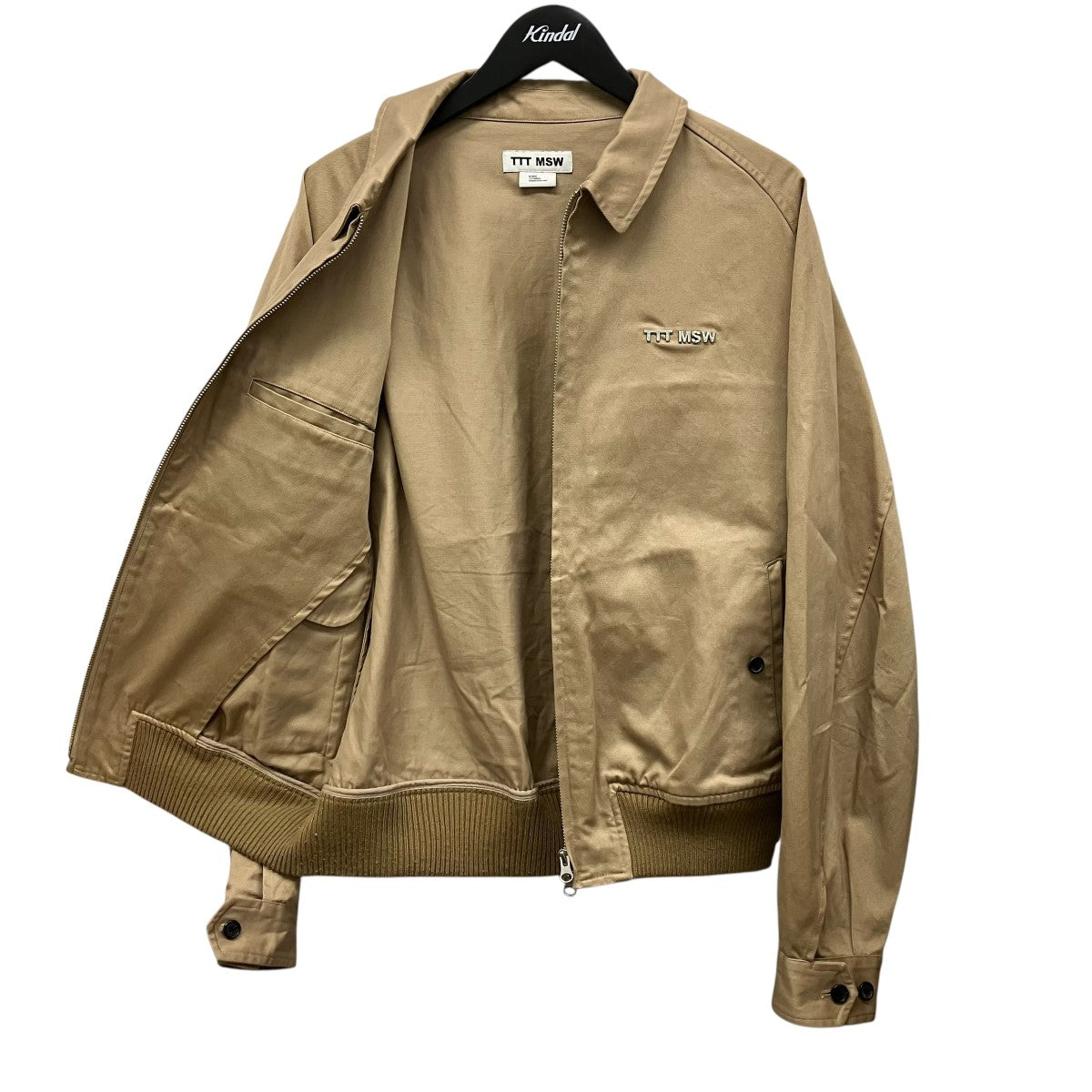 TTT MSW 26SSCotton swing top jacketロゴジップアップジャケットTTT-26SS-JK10 古着・中古-6枚目のアイテム画像