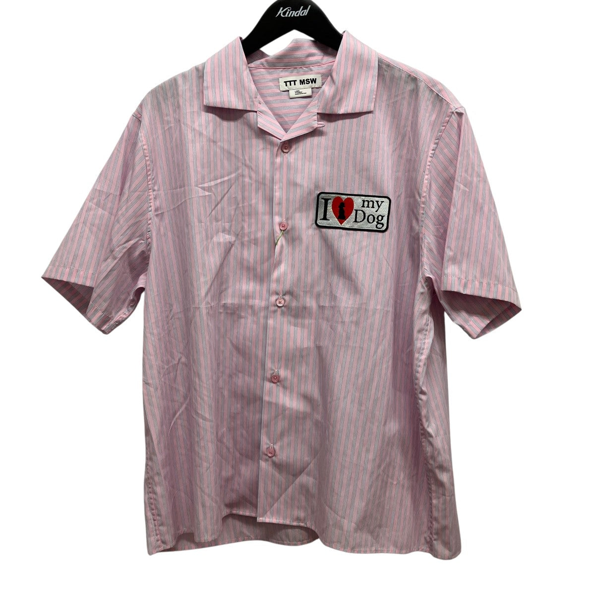 26SSI love my dog half sleeve shirtワッペン半袖シャツTTT-26SS-SH03