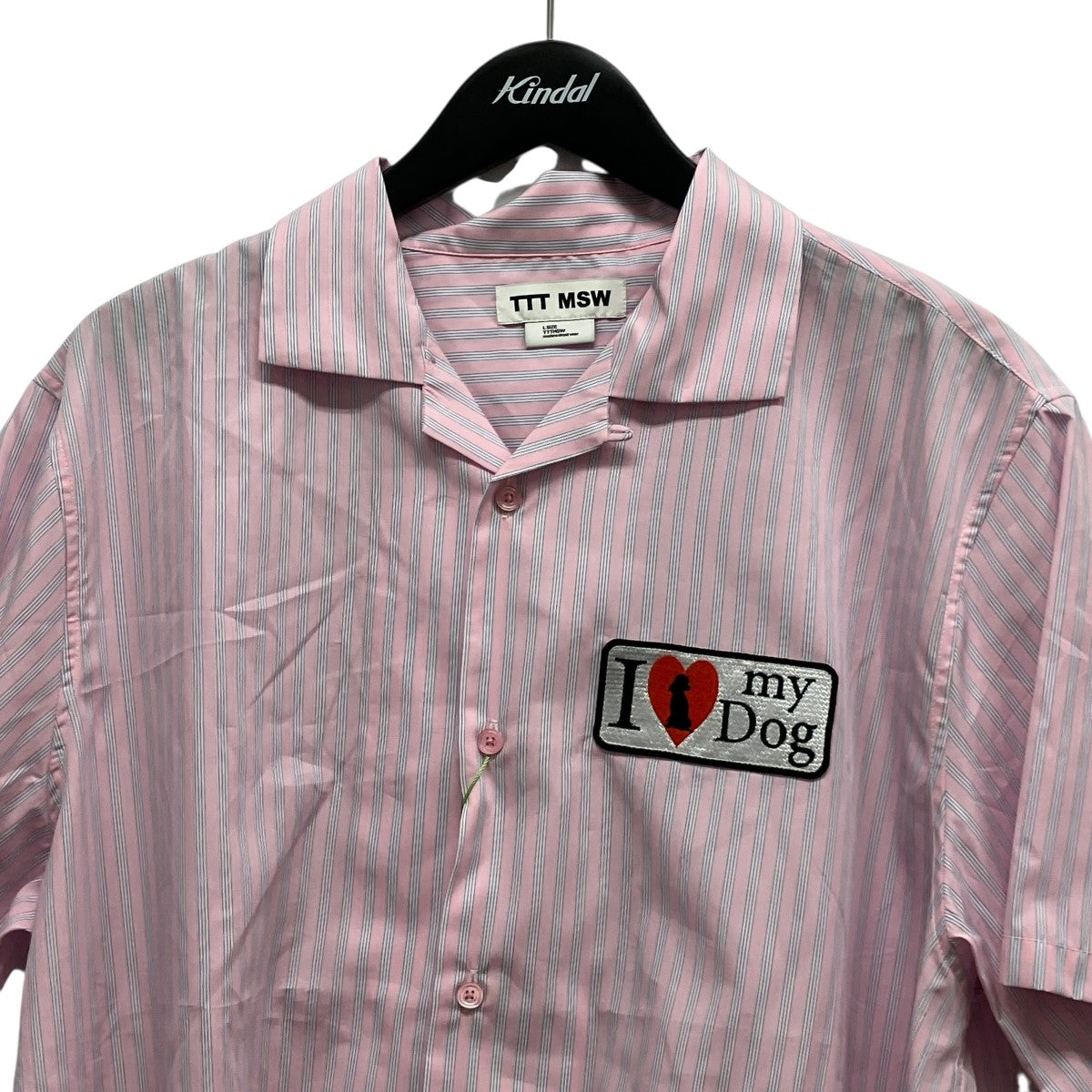 26SSI love my dog half sleeve shirtワッペン半袖シャツTTT-26SS-SH03