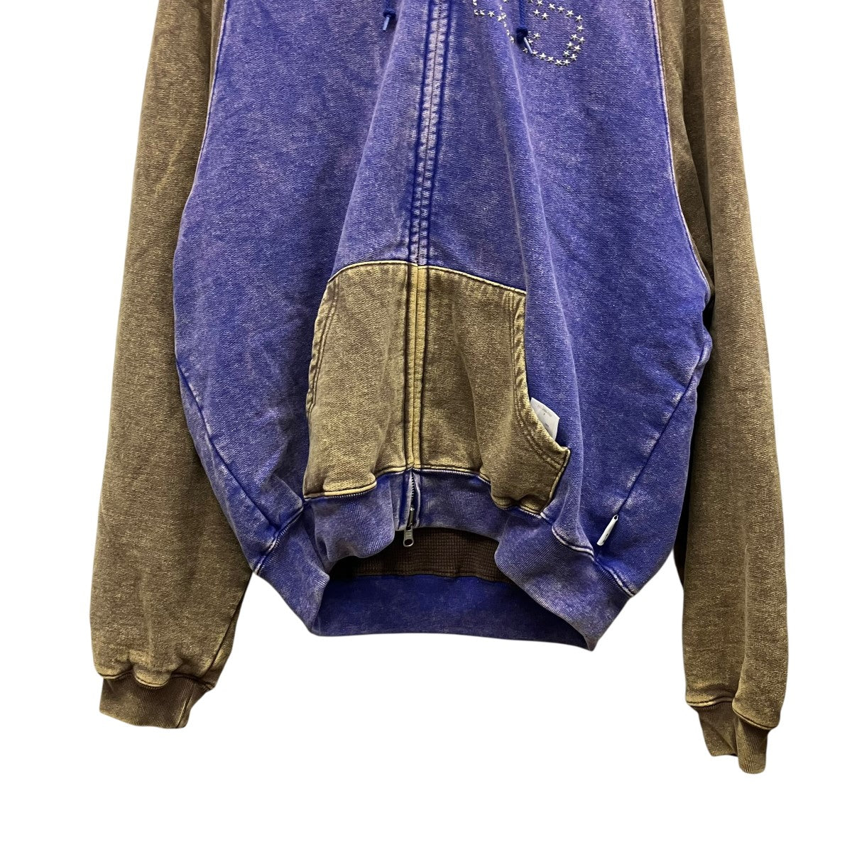 TTT MSW 26SSFade Damage Zip Up Hoodie2トーンジップアップパーカーTTT-26SS-CT03 古着・中古-4枚目のアイテム画像