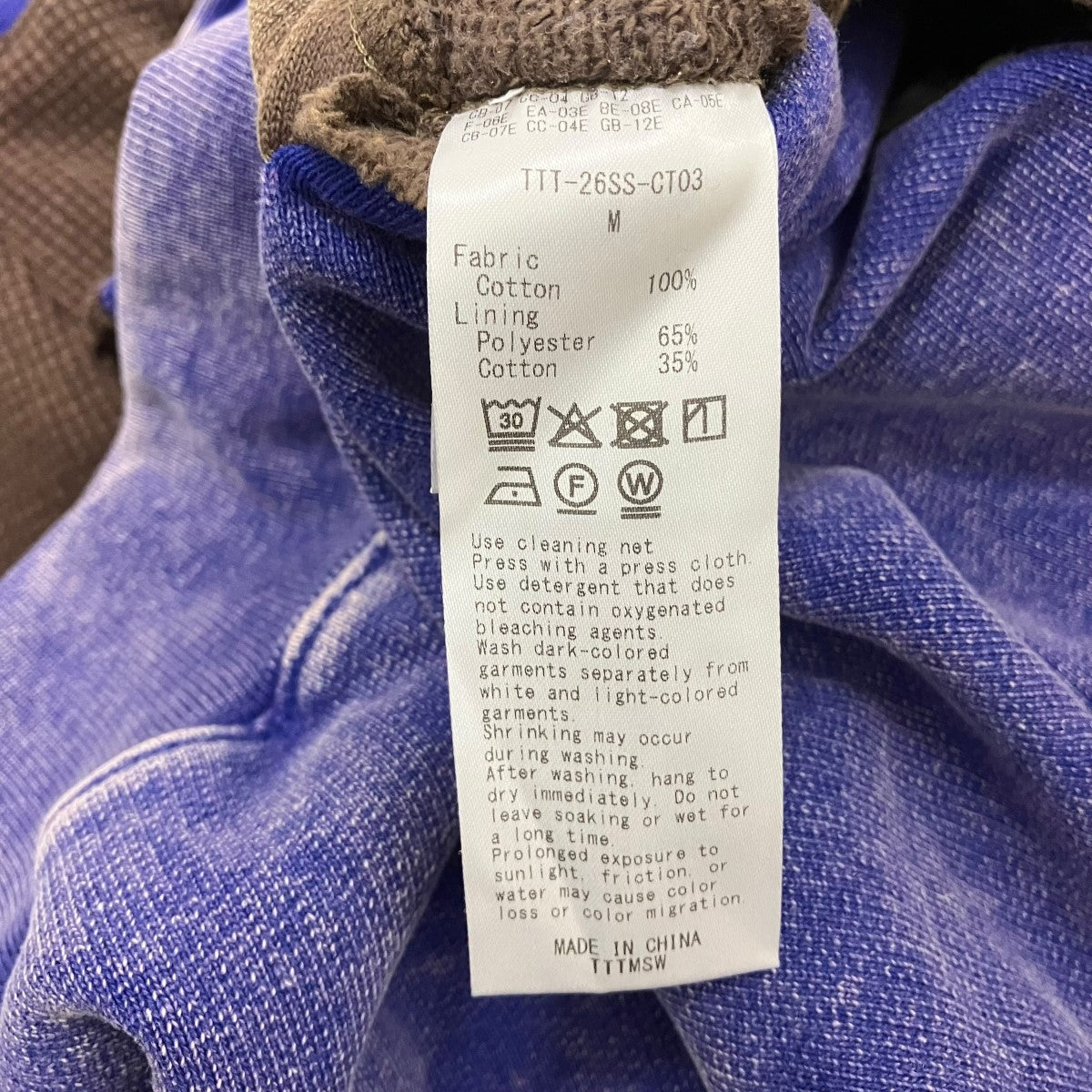 TTT MSW 26SSFade Damage Zip Up Hoodie2トーンジップアップパーカーTTT-26SS-CT03 古着・中古-6枚目のアイテム画像