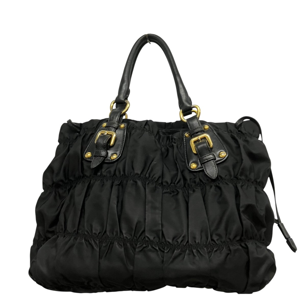 PRADA 2WAYギャザーハンドバッグ 古着・中古-2枚目のアイテム画像