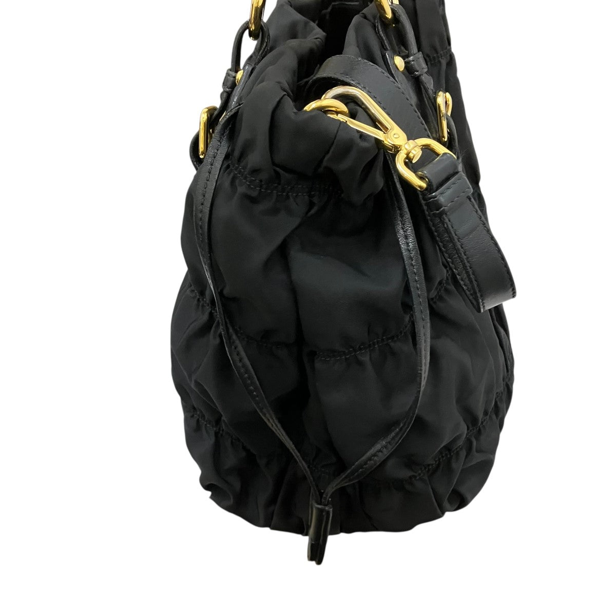PRADA 2WAYギャザーハンドバッグ 古着・中古-3枚目のアイテム画像