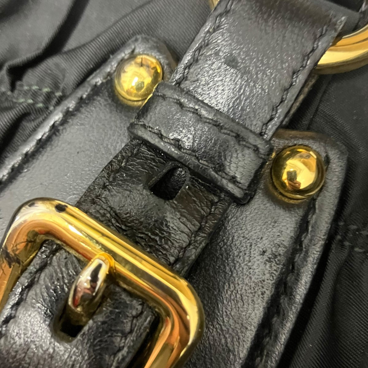 PRADA 2WAYギャザーハンドバッグ 古着・中古-7枚目のアイテム画像