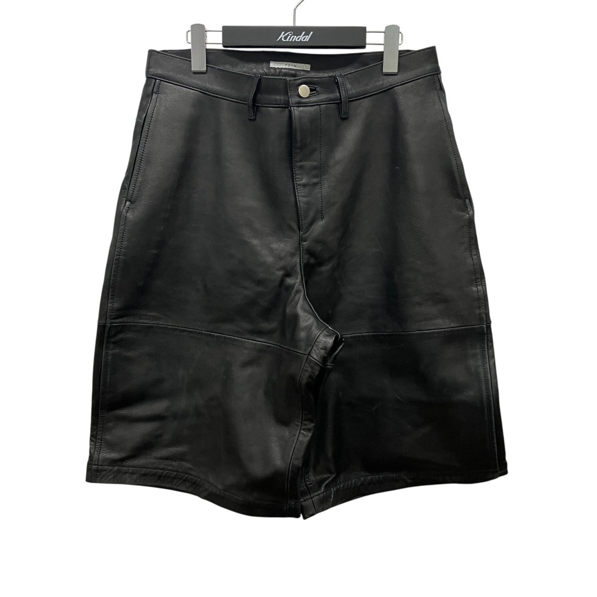 VEIN GOAT LEATHER BAGGY SHORTSUSED加工ゴートレザーハーフパンツVP61-329 古着・中古-1枚目のアイテム画像