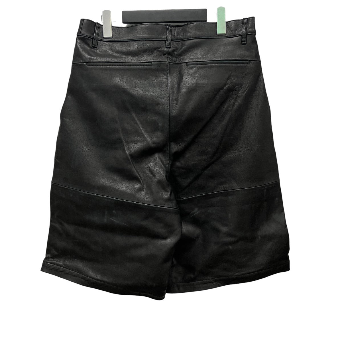 VEIN GOAT LEATHER BAGGY SHORTSUSED加工ゴートレザーハーフパンツVP61-329 古着・中古-2枚目のアイテム画像